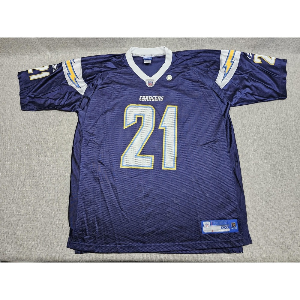 San Diego Chargers Jersey Mens 2XL Blue NFL Football Tomlinson 21 Reebok 2000s